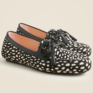 J Crew Printed Calf Hair Driving Loafer NWT